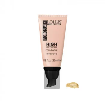Lollis Porcelain High Coverage Foundation Y02 35ml