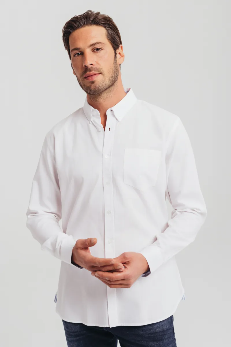 Klasična bela muška košulja -regular fit