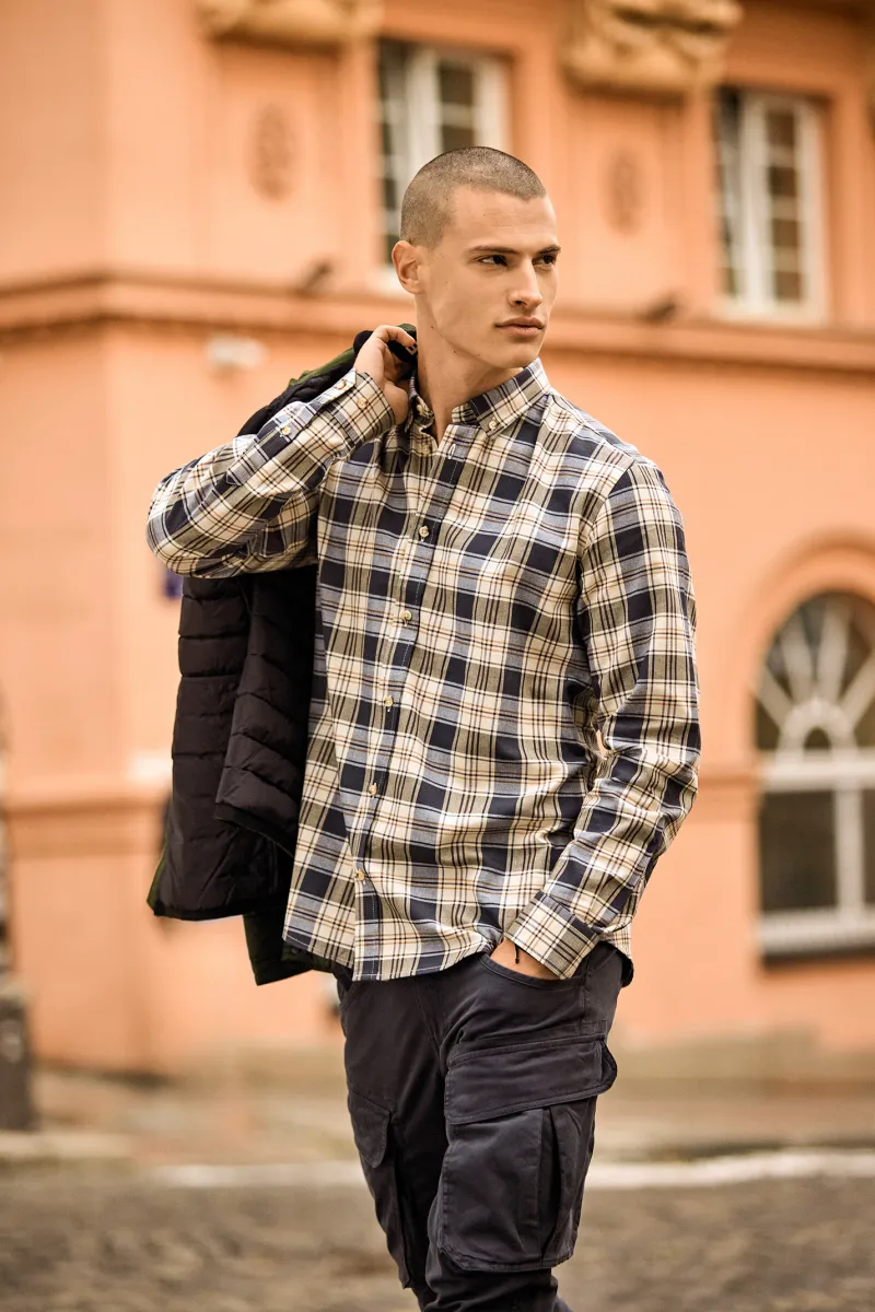Muška karirana košulja regular fit