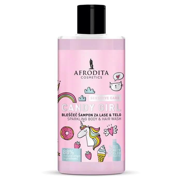 Afrodita Candy Girl šampon za kosu i telo  320ml