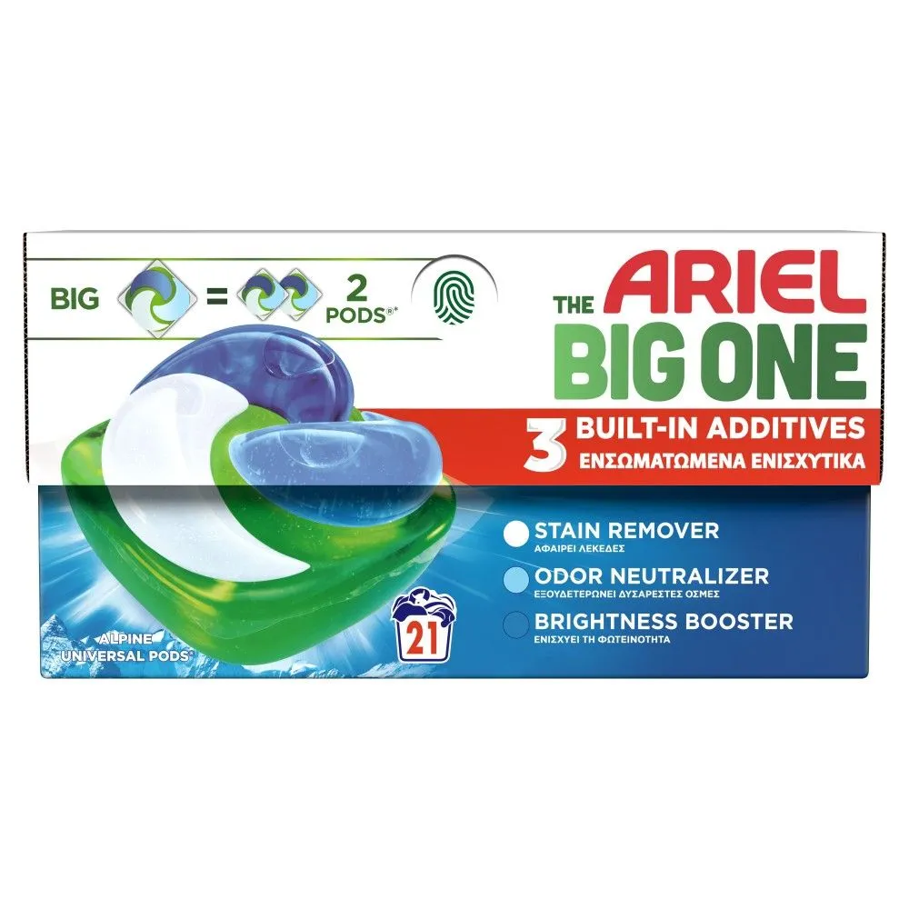 Ariel The Big One Universal kapsule za veša, 21kom