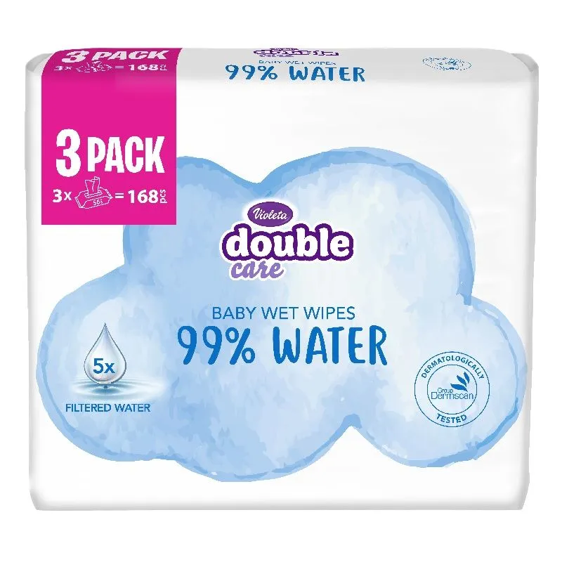 Violeta Water Care baby vlažne maramice 3x56 kom 