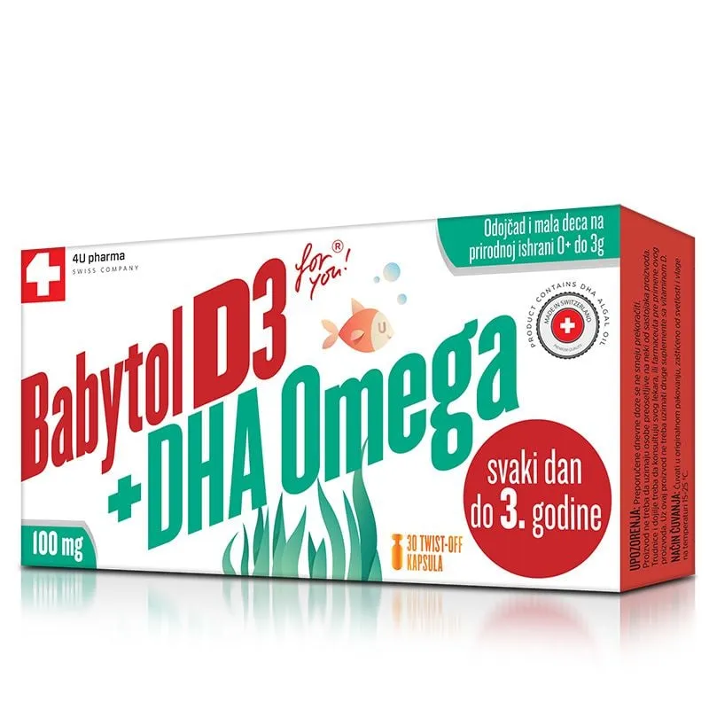 Babytol D3+DHA Omega twist-off 30 kapsula