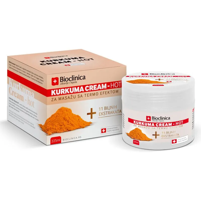 Bioclinica kurkuma cream hot 225ml