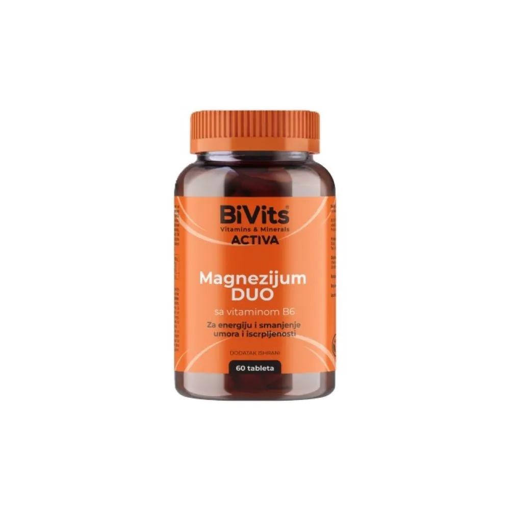Bivits magnezijum duo vitamin B6 60 tableta