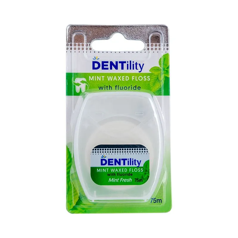 Dentility voskirani konac za zube sa ukusom mente 75m