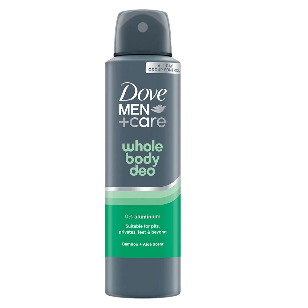 Dove Men+Care Bamboo&Aloe Sprej Dezodorans za celo telo 150ml Whole Body Spray