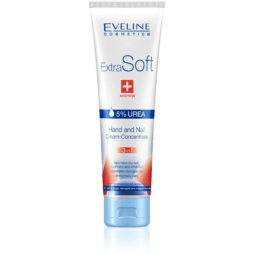Eveline ExtraSoft 3u1 krema za ruke 5% urea, 100 ml