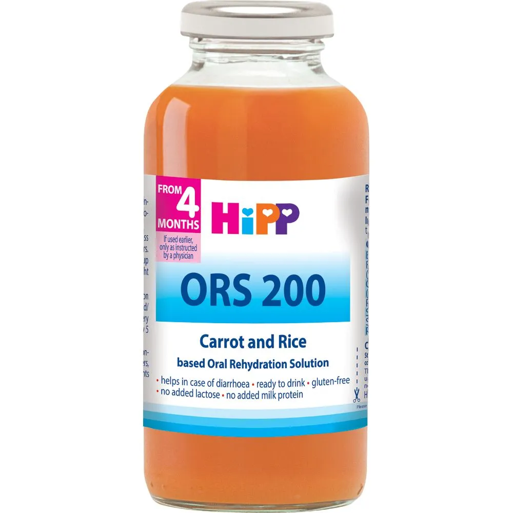 Hipp ORS 200 šargarepa i pirinač 200ml 4M+