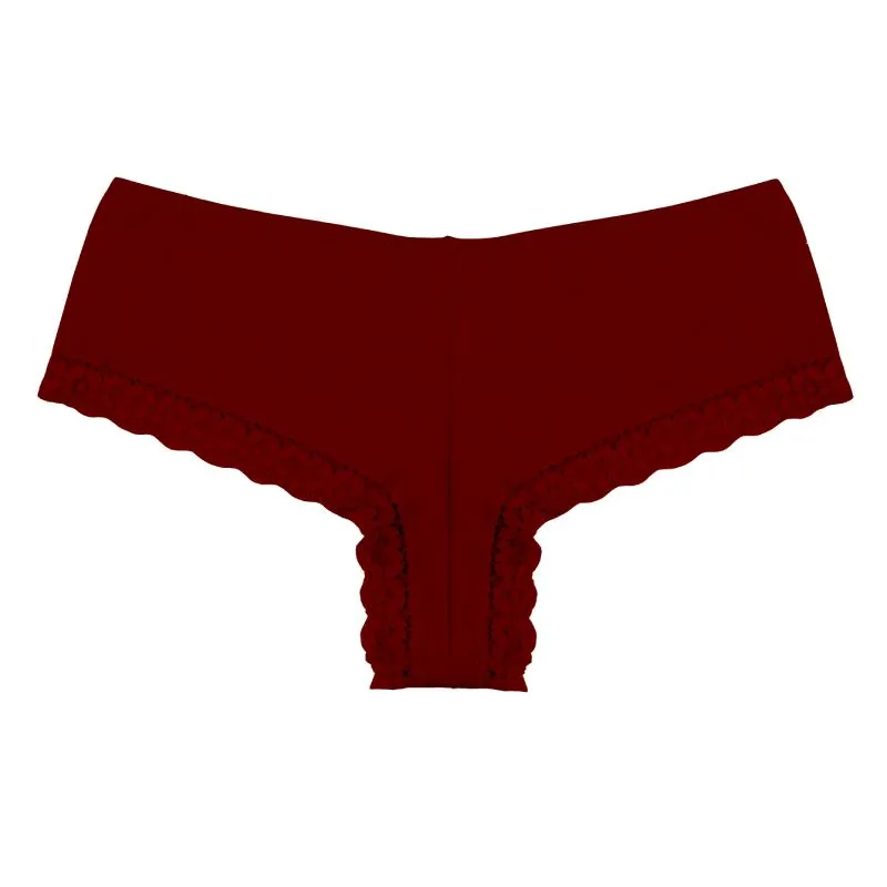 Lilly basic set gaćica brasiliana sa čipkom bordo L
