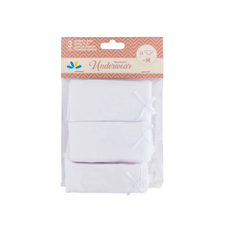 Lilly basic set gaćica classic bele 3 kom M