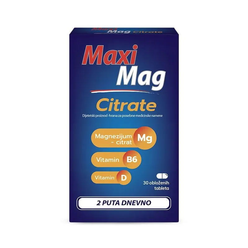 Maxi Mag Citrate 30 obloženih tableta