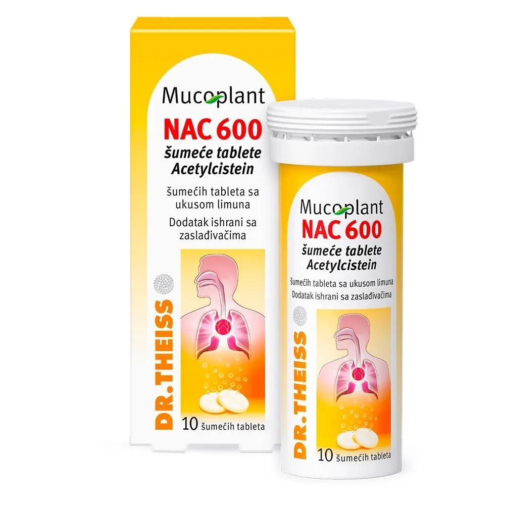 Mucoplant Nac, 10 šumećih tableta