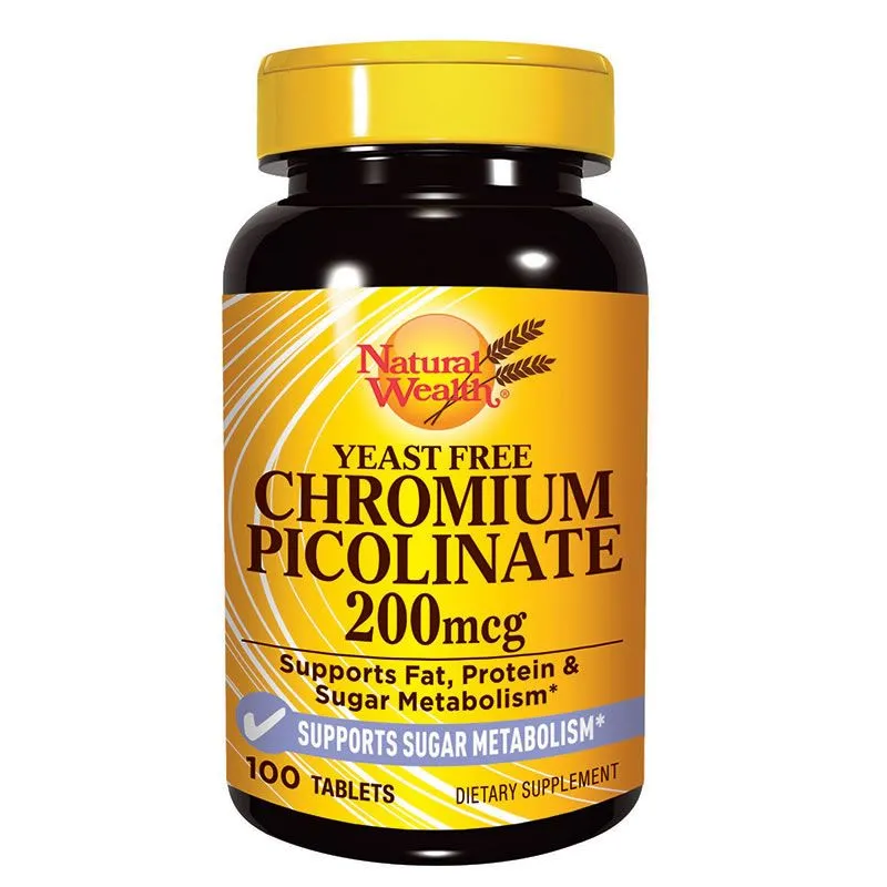 Natural Wealth Hrom pikolinat 200mcg, 100 kapsula