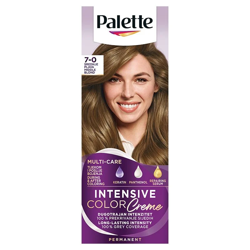 Palette Intensive Color Creme boja za kosu 7-0 (N6) Middle Blond