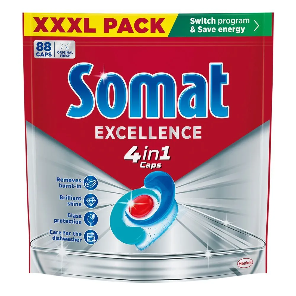 Somat Excellence 4in1 tablete za mašinsko pranje posuđa 88 kom