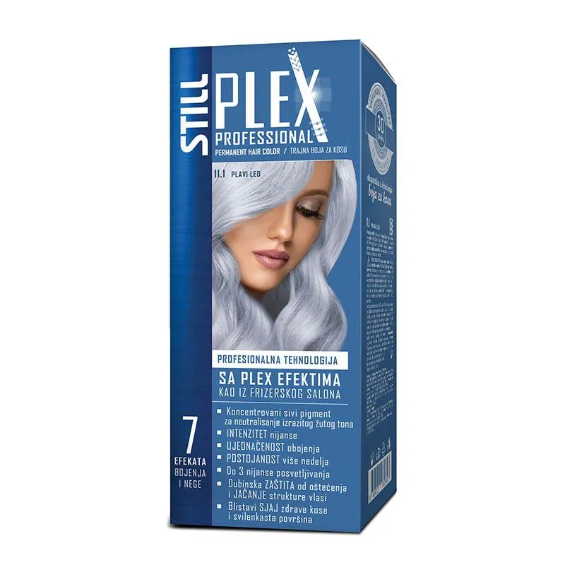 Still plex 11.1 plavi led farba za kosu