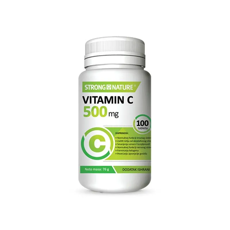 Strong Nature Vitamin C, 500 mg, 100 tableta