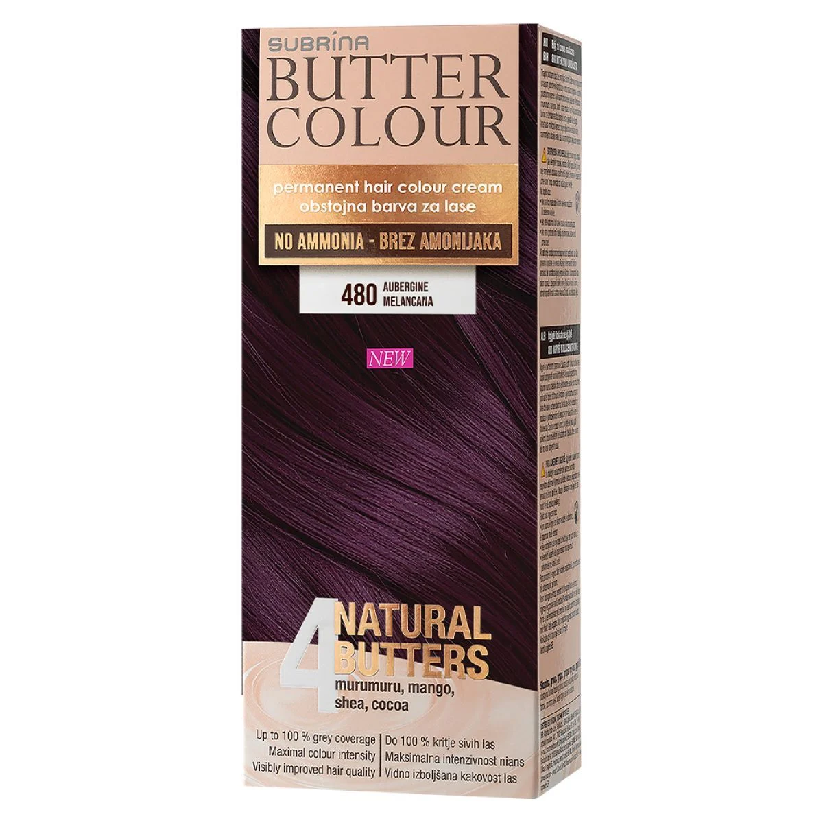 Subrina butter colour farba za kosu - 480 patlidžan