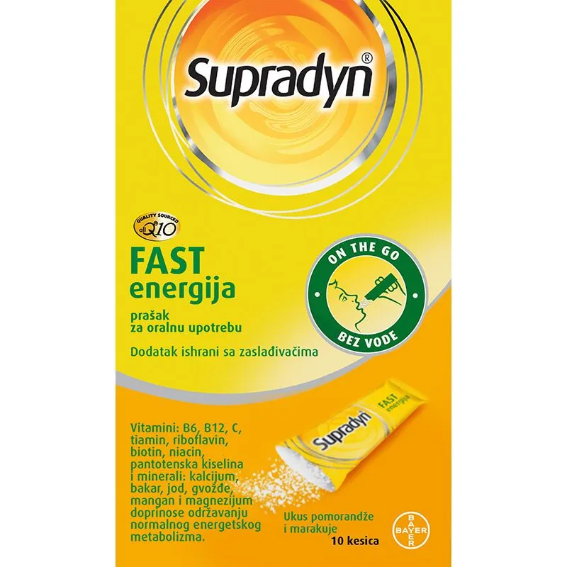 Supradyn Fast Energija 10 kesica