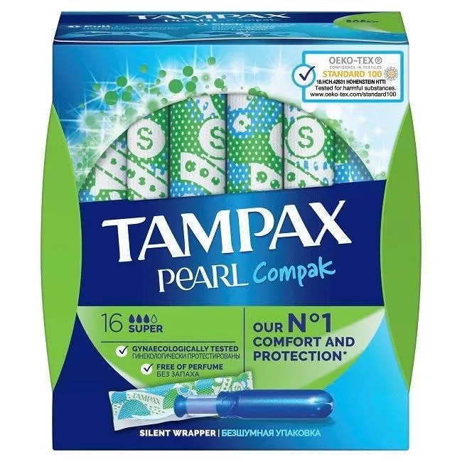 Tampax compak pearl tamponi sa aplikatorom 16kom