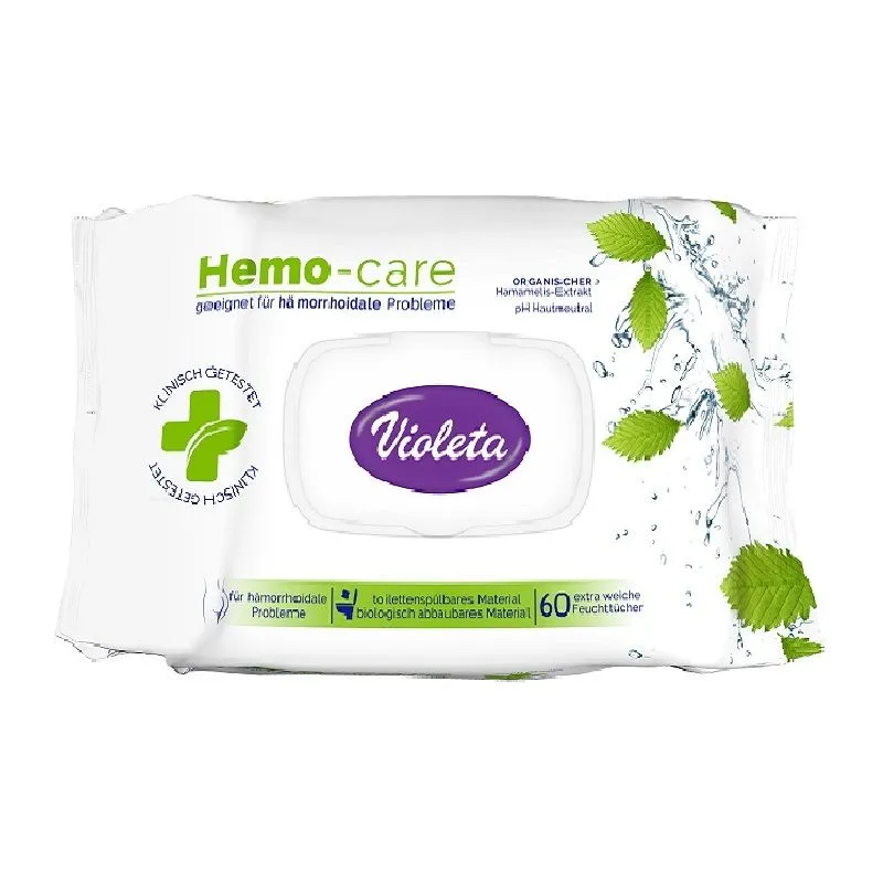 Violeta Vlažni toalet papir Hemo Care 60/1