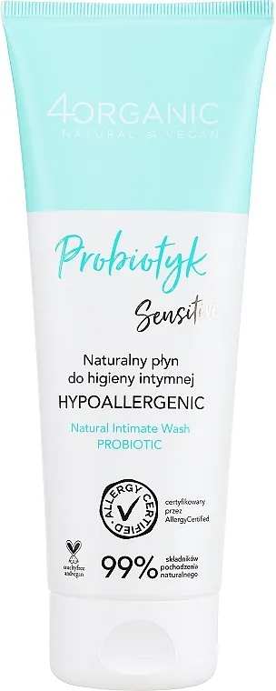 4Organic Probiotic Sensitive Natural Intimate Wash Sredstvo za intimnu higijenu