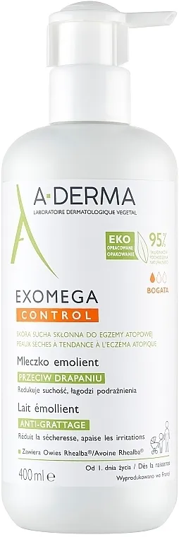 A-Derma Exomega Control Emollient Lotion Anti-Scratching Omekšavajući losion za tijelo