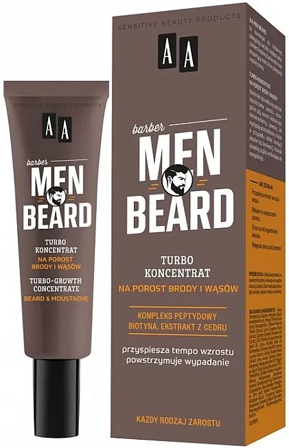 AA Cosmetics Men Beard Turbo-Growth Concentrate Turbo koncentrat za rast brade i brkova