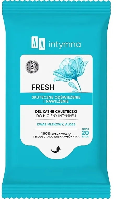 AA Intimate Fresh Hygiene Wipes Osvežavajuće maramice za intimnu higijenu, 20 kom.
