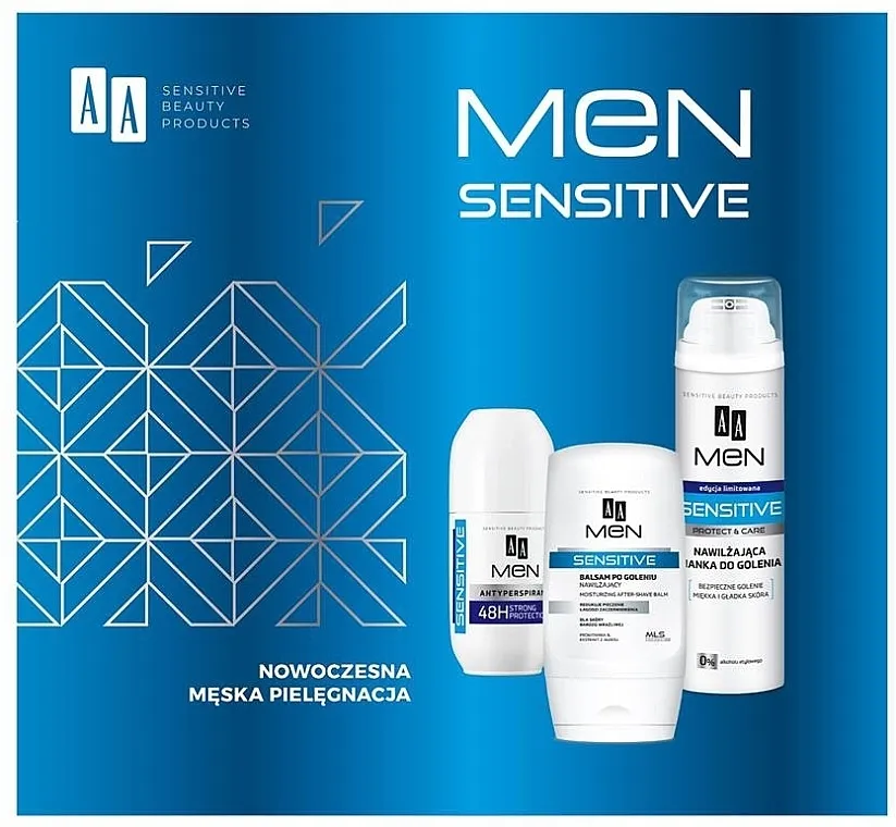 AA Men Sensitive (aftershave/100ml + foam/250ml + deo/50ml) Set