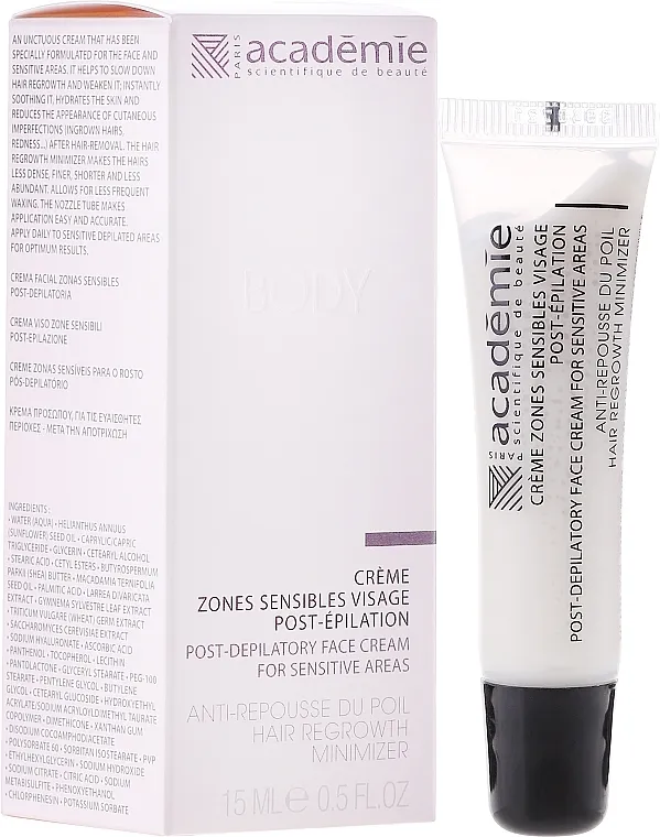 Academie Post Epilation Face Creme For Sensative Areas Krema nakon depilacije za lice i osjetljiva područja