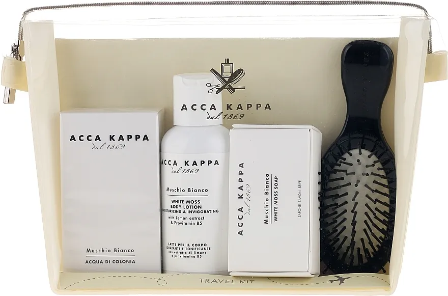 Acca Kappa (edp/30ml + b/lotion/100ml + soap/50g + hairbrush) Set