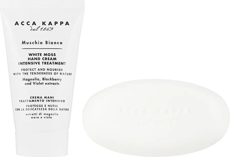Acca Kappa White Moss (h/cr/75ml + soap/150g) Set