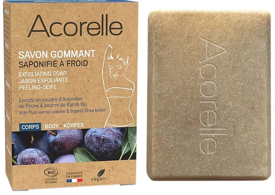 Acorelle Exfoliating Soap With Plum Kernel Powder Piling sapun za tijelo