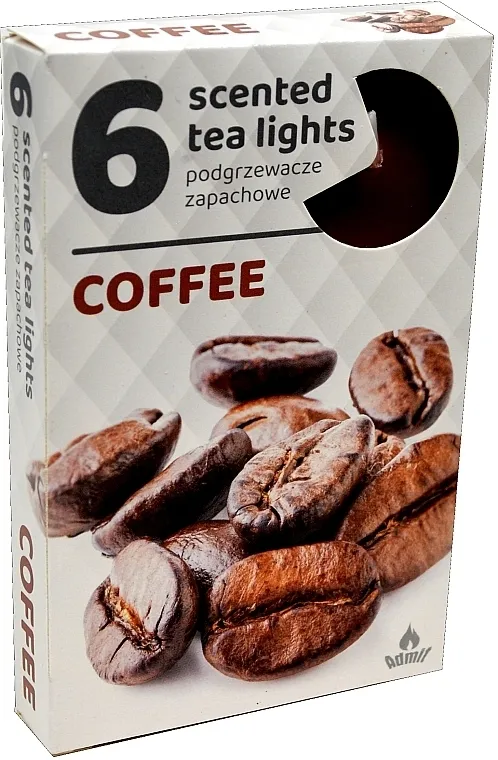 Admit Scented Tea Light Coffee Čajne sveće "Kafa", 6 kom