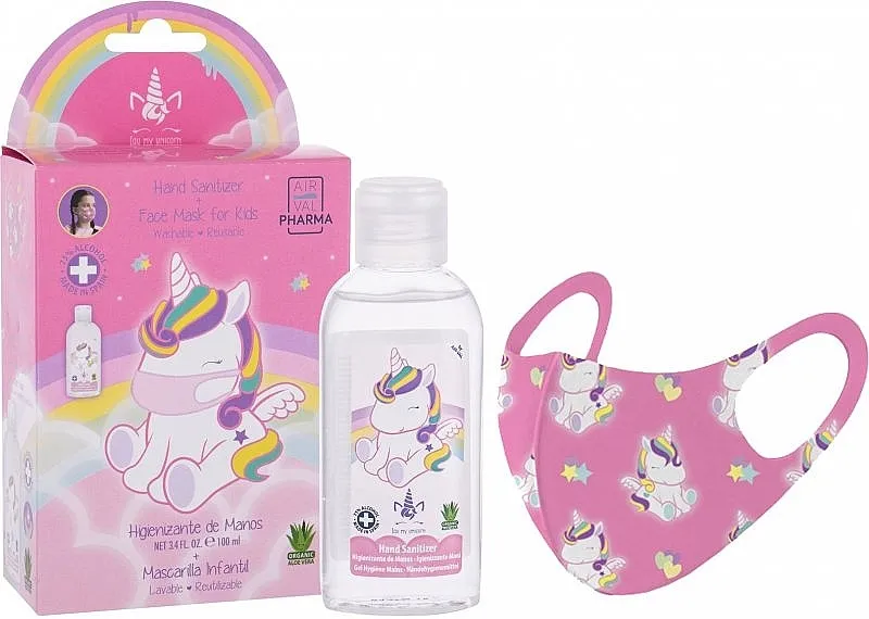 Air-Val International Eau My Unicorn Antibacterial Set (sanitizer/100ml + f/mask/1pcs)