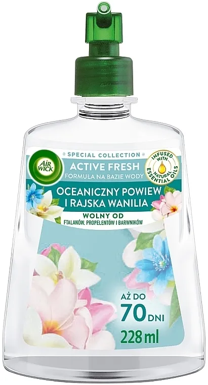 Air Wick Active Fresh Spring Breeze &amp; Island Vanilla Refill Punjenje za električni osveživač vazduha