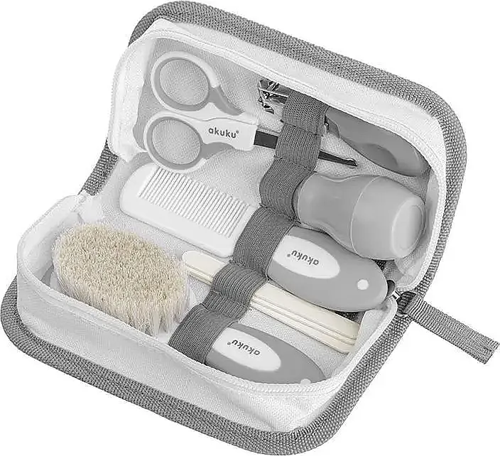 Akuku Hooligans Baby Care Starter Kit Set za negu beba, siva
