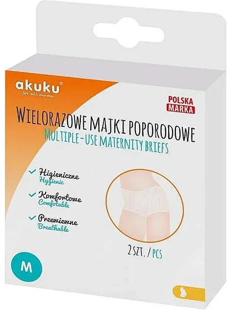 Akuku Višekratne postporođajne gaćice, veličina M