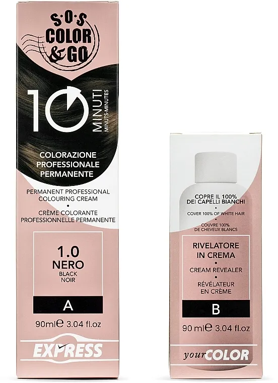 Alama S.O.S. Color &amp; Go Permanent Professional Set Farba za kosu