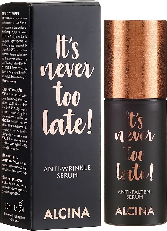 Alcina It's Never Too Late Anti-Wrinkle Serum Serum protiv bora