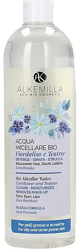 Alkemilla Eco Bio Cosmetic Cornflower &amp; Tea Tree Micellar Water Micelarna voda za lice Plavi cvet i čajno drvo