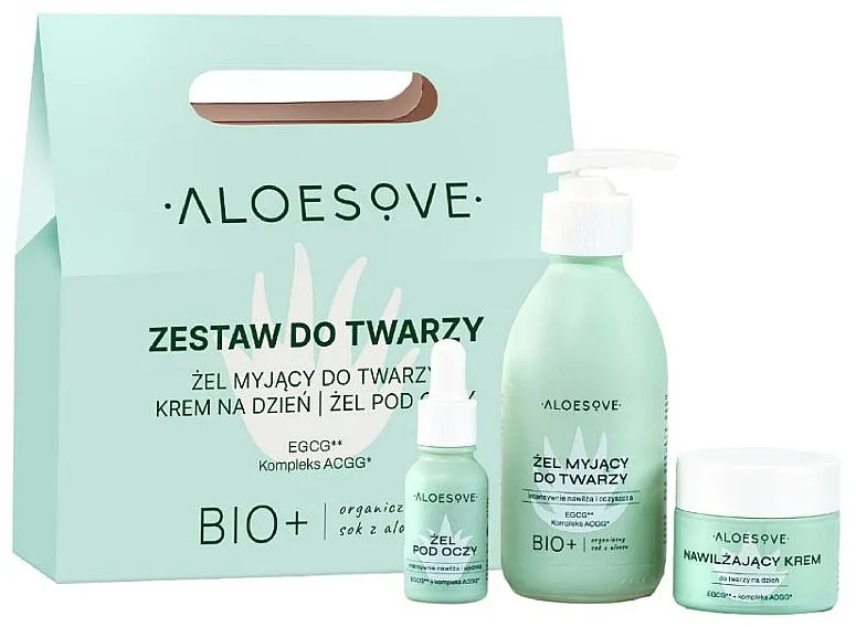 Aloesove (cr/50ml + cleanser/190ml + eye/gel) Set