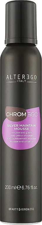 Alter Ego ChromEgo Silver Maintain Anti-Yelllow Neutralizing Mousse Pena za plavu i sedu kosu