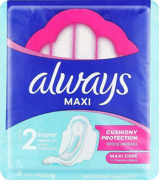 Always Classic Maxi Single Higijenski ulošci, 9 kom