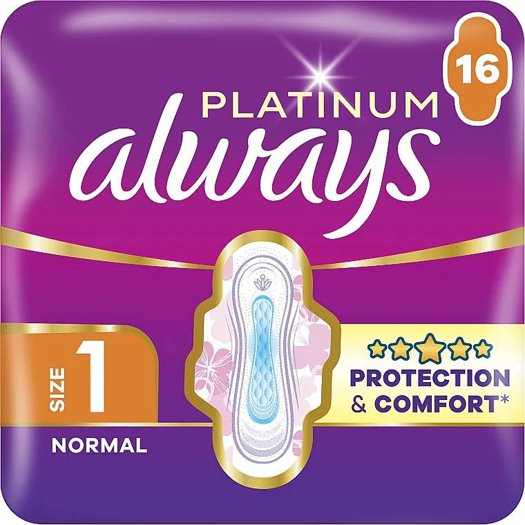 Always Platinum Normal Duo Higijenski ulošci, 16 kom