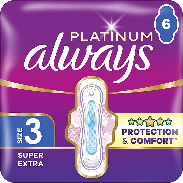 Always Platinum Ultra Night Higijenski ulošci, 6 kom
