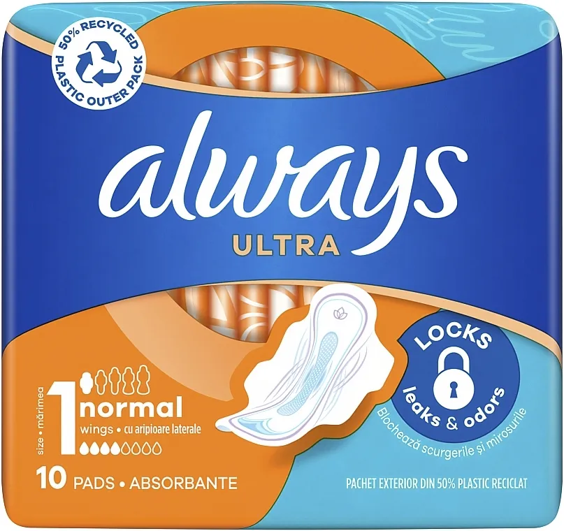 Always Ultra Normal Plus Higijenski ulošci, 10 kom.