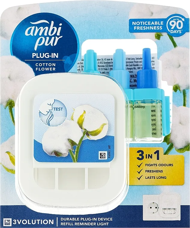 Ambi Pur 3volution Cotton Flower Električni difuzor "Cvijet pamuka"